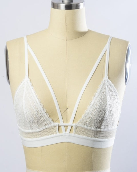 Wanderlust - White Lace Bralette