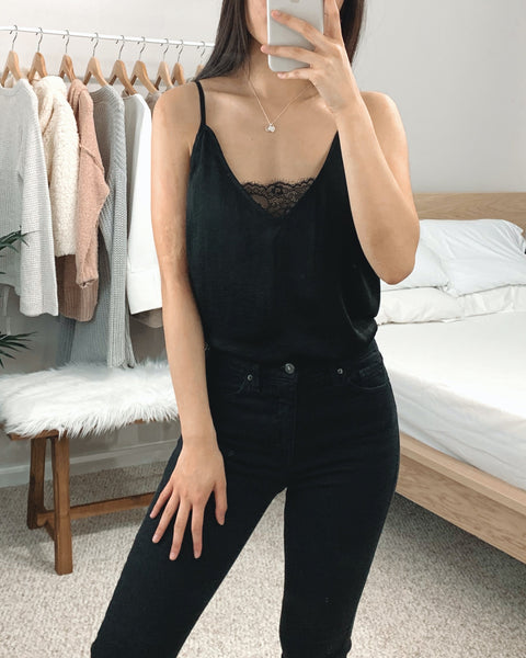 Black Lace Camisole