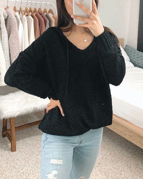 Soft Black Hoodie