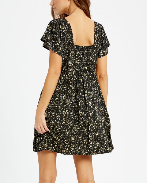 Black Floral Dress