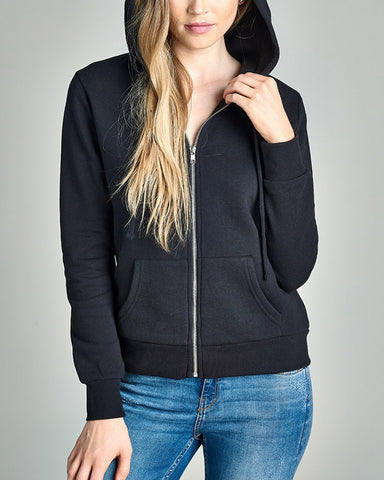 Comfy Full Zip Jacket - Black