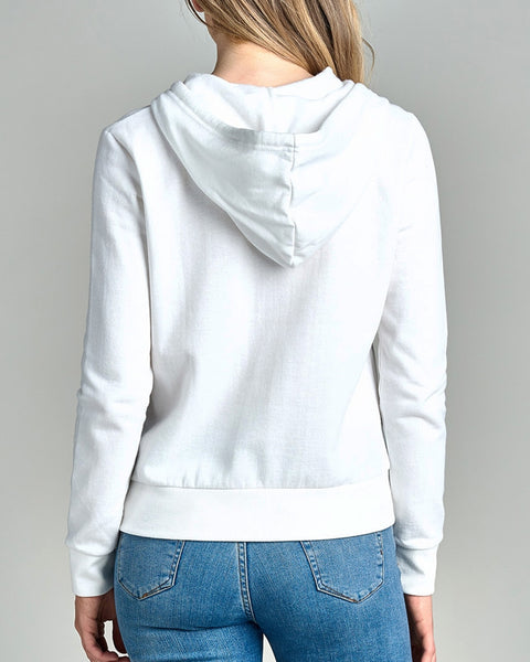 Comfy Full Zip Jacket - White